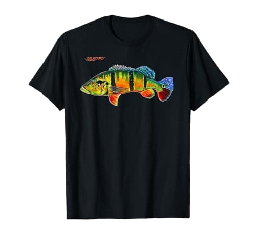 Peacock Bass Fishing Fish Shirts & Hoodies by Black Fly T-Shirt image