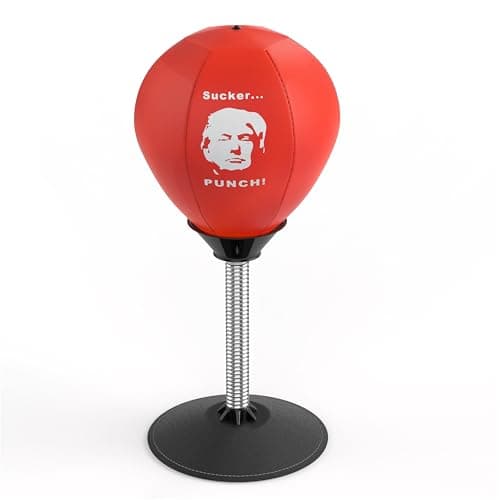 Fairly Odd Novelties Donald Trump Desktop Punching Bag Stress Relief Boxing Novelty Gag White Elephant Gift image
