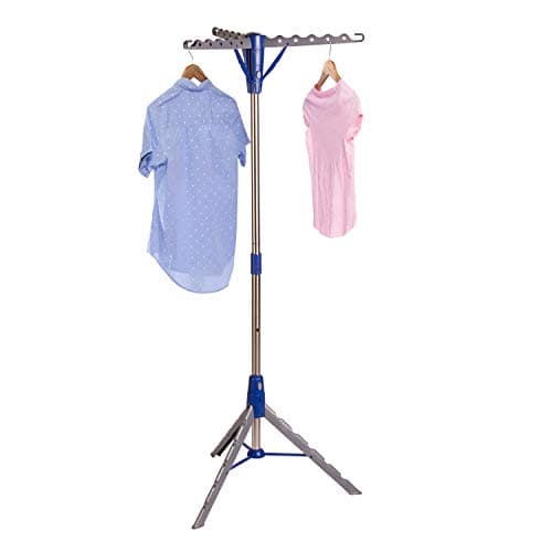 Honey-Can-Do Steel Tripod 64-Inch Folding Clothes Drying Rack – Space-Saving Collapsable Clothes Rack, Durable Clothes Dryer Stand for Laundry Room, 3 Rotatable Arms for 30 Hangers image