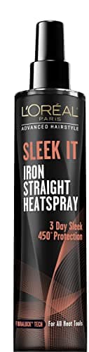 L'Oréal Paris Advanced Hairstyle Sleek It Iron Straight Heat Spray, 5.7 Ounce image
