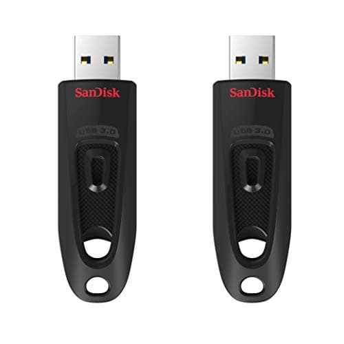 SanDisk 64GB 2-Pack Ultra USB 3.0 Flash Drive (2x64GB) - SDCZ48-064G-GAM462, Black image