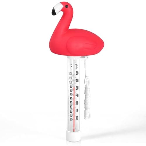 Floating Pool Thermometer, Pool Temperature Thermometer for Cold Plunge, Large Display, Easy to Read, Shatter Resistant, for Outdoor & Indoor Swimming Pools, Spas, Hot Tubs & Aquariums image