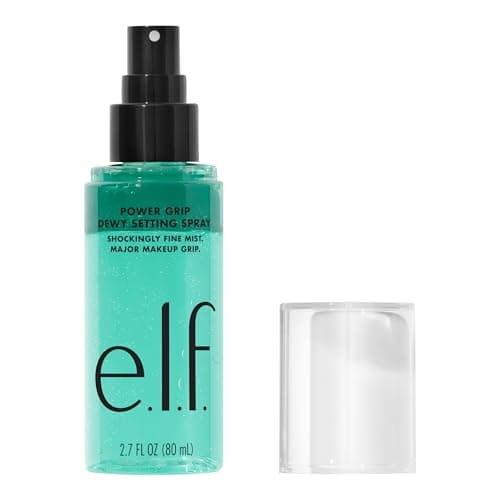 e.l.f. Power Grip Dewy Setting Spray, Ultra Fine Mist Made With Hyaluronic Acid, Grips Makeup For A Hydrated, Dewy Finish, Vegan & Cruelty-Free image