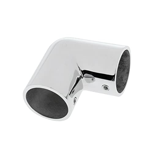 JT-HLM Heavy Duty Marine Grade 316 Steel Stainless 2 Way Boat Hand Rail Fitting 90 Degree Elbow for 1" O.D. Tube Marine Hardware image