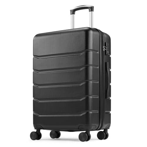 Sweetcrispy 20 inch Carry on Luggage, Hard Shell ABS Suitcase with Double Spinner Wheels, Lightweight Expandable Rolling Suit Case with TSA Lock image