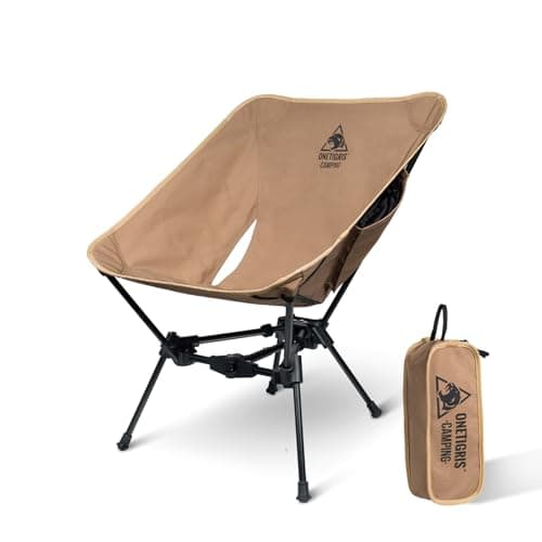 OneTigris Tigerblade Camping Chair, Lightweight Folding Backpacking Hiking, Compact Portable 330 lbs Capacity image