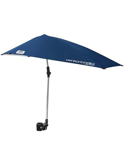 Versa-Brella UPF 50+ Personal Sun Shade - Portable Umbrella for Sports & Outdoors - Secure Clamp, 360-Degree Swivel Adjustable Position for Maximum Sun Protection - Compact with Carry Case image
