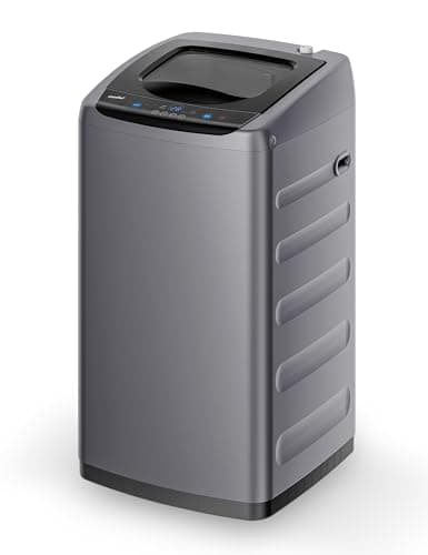 Comfee Portable Washing Machine, 0.9 cu.ft Compact Washer With LED Display, 5 Wash Cycles, 2 Built-in Rollers, Space Saving Full-Automatic Washer image