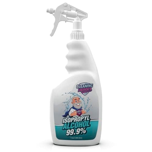 CLEANING HEROES 99% Isopropyl Alcohol Spray, 32 Fl. Oz - Ultimate Rubbing Alcohol Cleaner for Electronics, Wounds, and Household Use image