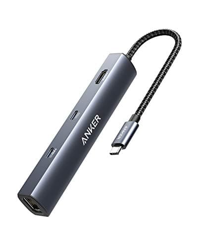 Anker 6-in-1 USB C Hub with 65W Power Delivery, 4K HDMI, 1Gbps Ethernet, USB Ports for MacBook Air, iPad Pro, XPS, and More image