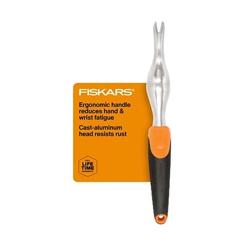 Fiskars Ergo Weeder Tool for Weeding, Heavy Duty Gardening Hand Tool with Ergonomic Handle and Hanging Hole for Storage, Remove Weeds and Roots like Dandelions and Thistles image