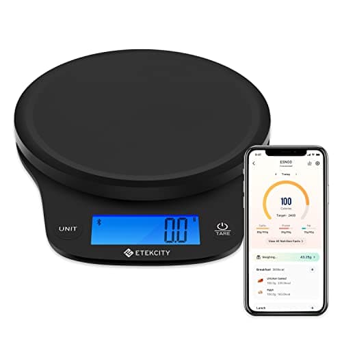 Etekcity Food Nutrition Kitchen Scale, Digital Grams and Ounces for Weight Loss, Baking, Cooking, Keto and Meal Prep, Large, 304 Stainless Steel image
