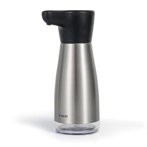 AIKE Magnetic Charging Waterproof Automatic Soap Dispenser for Liquid Soap Spot Resist Stainless Finish 14fl.oz. Model AK1337 image