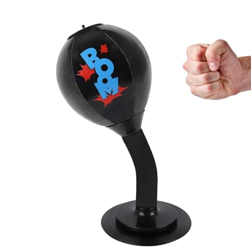 DR.YYDF Desktop Punching Bag, Heavy Duty Stress Relief Boxing Bag for Kids, Teenagers, Adults, Strong Suction Fun Speed Bag for Office and Home, Anger Management Toys for Coworkers and Friends image