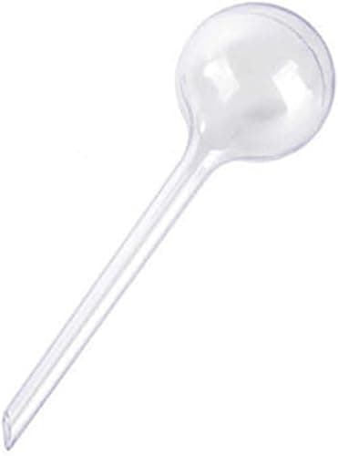 GANPUB White Plastic Plant Self Watering Globes Bulbs Easy Automated Plant Watering Systems for Flower Pots Plant Waterer Houseplant, for Outdoor & Indoor Use Plant Container Accessories(13cm*5cm) image