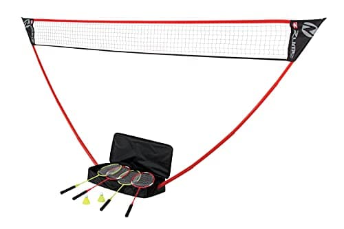 Zume Games Portable Badminton Set with Freestanding Base image