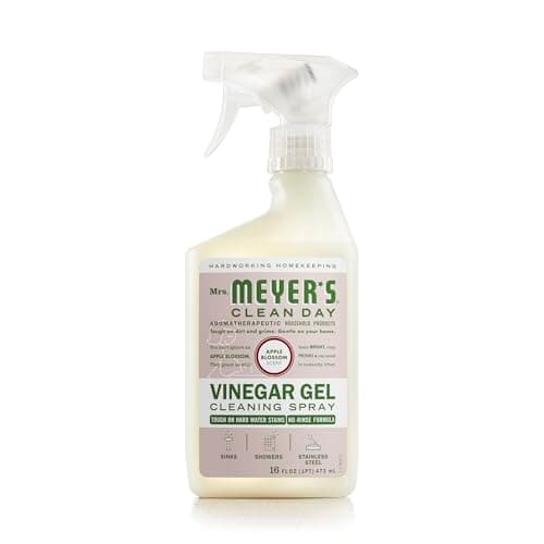 MRS. MEYER'S CLEAN DAY Vinegar Gel Cleaning Spray, Bathroom Use, No-Rinse Formula, Plant-Derived Cleaning Ingredients, Apple Blossom, 16 Fl Oz, Pack of 1 image