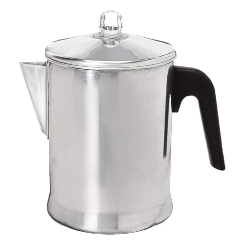 Primula Today Aluminum Stove Top Percolator Maker Durable, Brew Coffee On Stovetop, 9 Cup, Silver image
