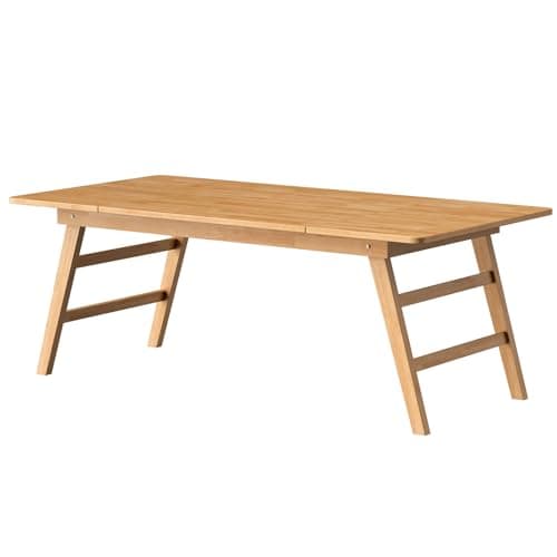 RUBAPOSM Solid Wood Folding Dining Table 83 X 39 Inches Outdoor Dining for Up to 8-10people Serving Table Event Extension Table- Patio Furniture Solid Wood Long Table Kitchen Table image