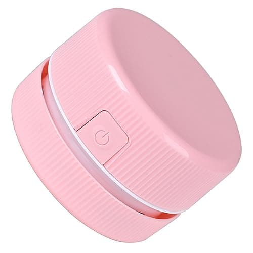 CAXUSD Portable Desktop Cleaner Mini Handheld Vacuum Battery Operated Nylon Plastic Construction Silent Operation Desk Table Accessory image