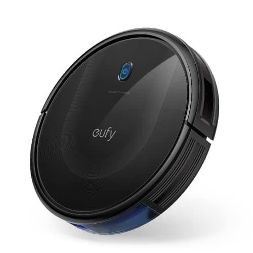 eufy Robot Vacuum 11S MAX, Super Thin, Powerful Suction, Quiet, Self-Charging Robotic Vacuum Cleaner, Cleans Hard Floors to Medium-Pile Carpets, Black image