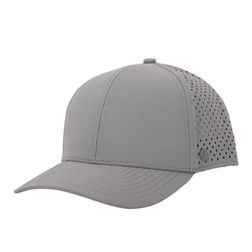 ANKOR Ultra Performance Water-Resistant Baseball Hat | Sweat Resistant | Breathable | Golf | Boat | Beach | Lake | Workout | Fishing | Everyday | Minimalist | Men and Women (Gray) image