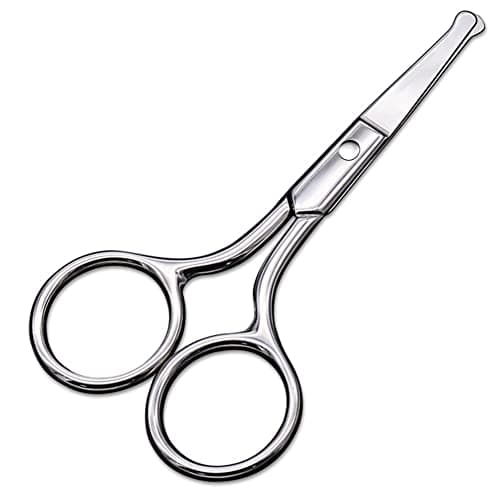 Small Scissors, Eyebrow Scissors, Nose Hair Scissors Round Tip Design, Will Not Hurt the Nasal Cavity. Professional Grooming Scissors for Hair, Eyelashes, Nose, Eyebrow Trimming, Mustache. - AsonTao image