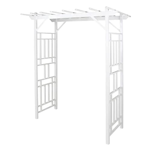 Dura-Trel Outdoor Garden Arch, Wellington Arbor Trellis for Climbing Plants, 72" x 85" image