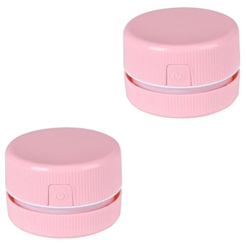 HOMSFOU 2pcs Convenient Desk Table Accessory Lightweight Battery Operated Cleaner for Home Office image