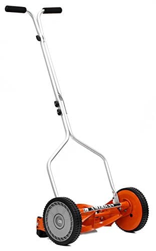 American Lawn Mower Company 1204-14 14-Inch 4-Blade Push Reel Lawn Mower, Red image