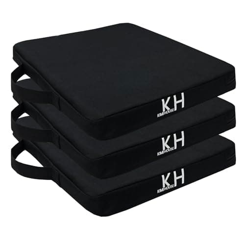 KIMI HOUSE 3 Pieces Indoor & Outdoor Chair Cushion, Boat Canoe Kayak Seat, Stadium Seating for Bleachers, Best for Camping, Bleachers, Sports Events image