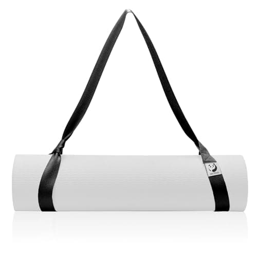Slim Panda Yoga Mat Straps for Carrying, Adjustable Yoga Mat Carrier, Yoga Mat Sling(Yoga Mat Not Included)(Black) image