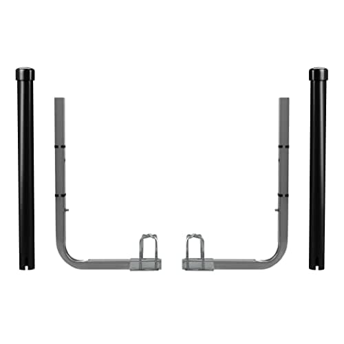 JY PERFORMANCE Boat Trailer Guide-ons, 40"/48" Adjustable, 2PCS Rustproof Electro-Galvanized Steel Trailer Guide ons, Trailer Guides with Black PVC Pipes, for Ski Boat, Fishing Boat, Sailboat Trailer image
