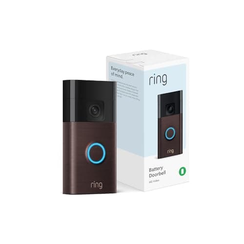 All-new Ring Battery Doorbell, Head-to-Toe Video, Live View with Two-Way Talk, and Motion Detection & Alerts (2024 release), Venetian Bronze image