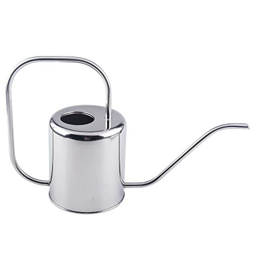 Fasmov 51 Oz Stainless Steel Watering Can Modern Style Watering Pot, Watering Can with Long Spout for Easy Pour, Water Outdoor Garden, Indoor Plant (Silver) image