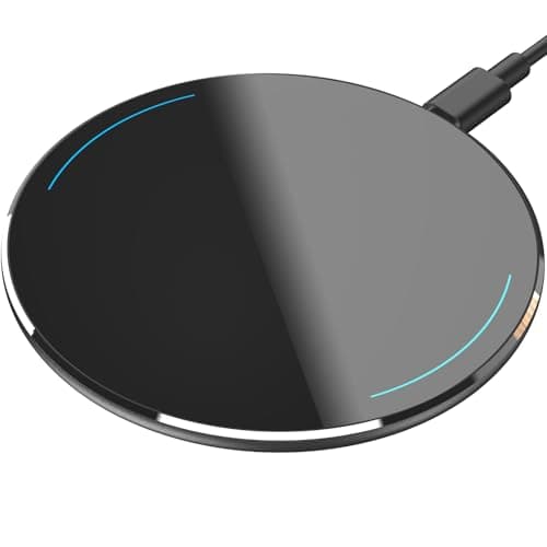 TOZO 2025 Upgraded Wireless Charger 15W Max Fast Wireless Charging Pad Compatible with iPhone 16/16 Plus/16 Pro Max /15/14/13/SE/12 Series, Samsung Galaxy S24/S23/S22 Series (No AC Adapter), Black image