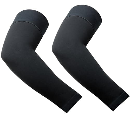 KONSEDIK Arm Compression Sleeve for men and women,15-20 mmHg Graduated Compression Full Arm Support for Muscle Pain Relief&Recovery,Arthritis,Tennis Elbow,Bursitis,Edema,Working Out(X-Large,Pair) image