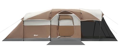 PORTAL 8 Person Family Camping Tent with Screen Porch, Weather Resistant Tunnel Tent with Rainfly, Large Family Tents for Outdoor Camping, Party image