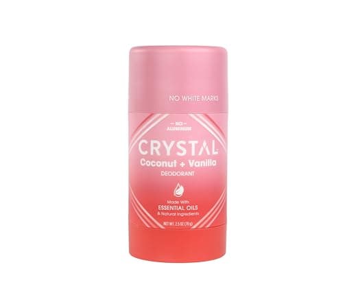 Crystal Magnesium Solid Stick Natural Deodorant, Non-Irritating Aluminum Free Deodorant for Men or Women, Safely and Effectively Fights Odor, Baking Soda Free, Coconut + Vanilla, 2.5 oz image