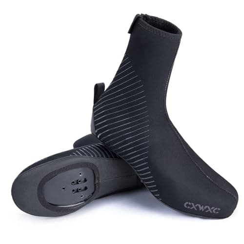 Cycling Shoe Covers Cold Weather for Men Women - Waterproof Shoe Covers Winter Outdoor Sports - Rain Cycling Overshoes, Road/Mountain Bike Booties (Road Shoe Covers, L) image