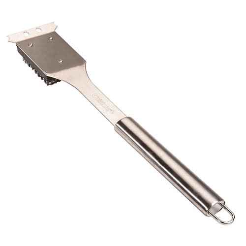 Cuisinart Stainless Steel 16.5" Long Handle Grill Cleaner Brush and Scraper for BBQ, Griddle, Grills, Cookout Tool, Outdoor Grill Brush image