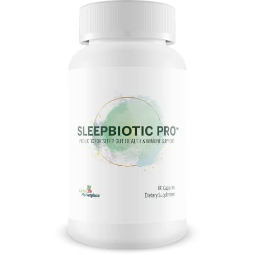 Sleepbiotic Pro - Multi-Strain Probiotic Sleep Support - Aid Gut Health & Immune Support - Promote Relaxation & Sleep Quality with Premium Probiotics - Lactobacillus & Bifidobacterium - 40 Billion CFU image