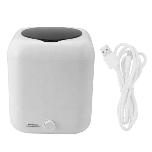 Portable Washing Machine, Mini Washing Machine Intelligent Digital Display Third Gear Timing Body Automatic Water Inlet Drainage Intelligent Cleaning Underwear Socks image