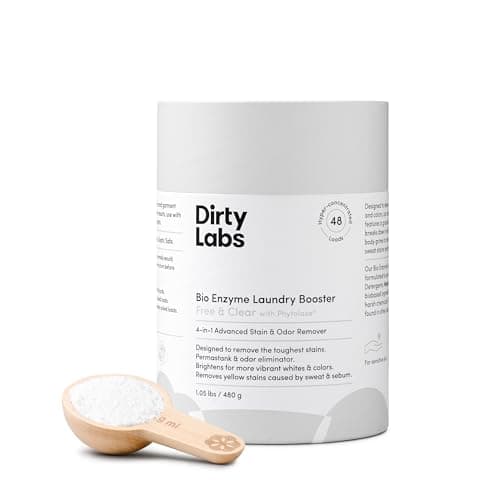 Dirty Labs | Scent Free | Bio Enzyme Laundry Booster | 48 Loads (1 lb) | Hyper Concentrated | High Efficiency & Standard Machine Washer | Nontoxic, Biodegradable | Stain & Odor Removal Enzyme Booster image