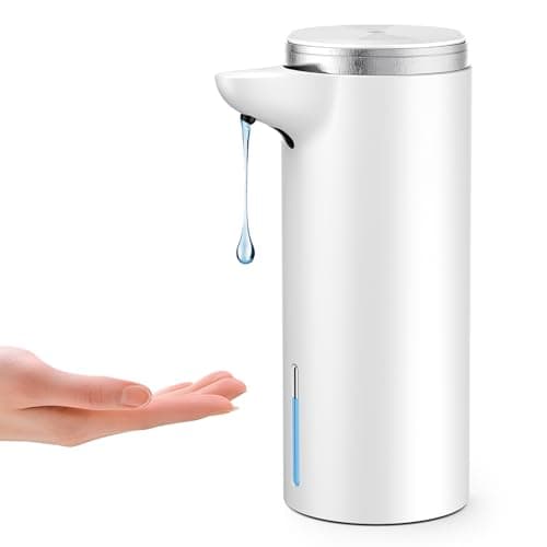 Seawah Automatic Soap Dispenser Touchless (Upgrade Auto & Manual Modes) - IPX7 WaterProof - Adjustable Volume for Thick & Thin Liquid - USB C Rechargeable Dish/Hand Soap Dispenser for Kitchen Bathroom image