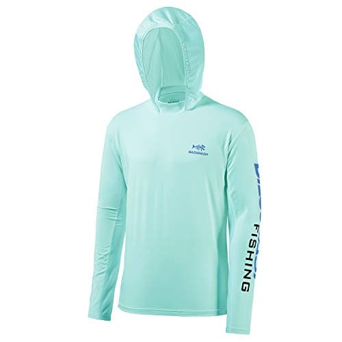 BASSDASH UPF 50+ Men’s UV Sun Protection Long Sleeve Performance Fishing Hoodie Hooded Shirts image