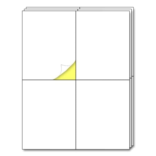 30 Sheets - Large Shipping Address Labels, Mailing Label Stickers for Packages, Storage Bins - 4 per Sheet, 120 Pieces image