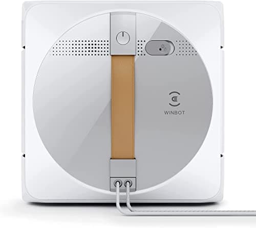 ECOVACS Winbot W1 Pro Window Cleaning Robot, Intelligent Cleaning with Dual Cross Water Spray Technology, Win SLAM 3.0 Path Planning, 2800Pa Suction Power, Edge Detection Technology, App Control, Grey image