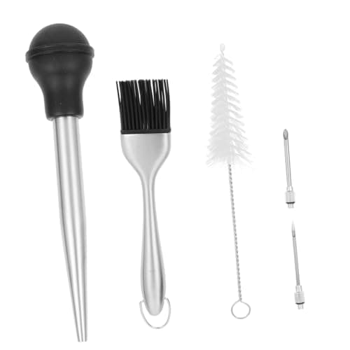 Hoement Turkey Seasonings Injector Set Meat Injector Stainless Steel for Roast Chicken Small Turkey Marinating image