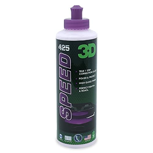 3D Speed Car Polish & Wax – 8oz – All-In-One Scratch Remover & Swirl Correction with Wax Protection image